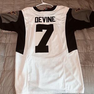 WVU Football 2010 Noel Devine #7 Nike Pro Combat Jersey – Size M